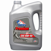 ABRO Масло моторное полусинтетическое Premium Synthetic Blend 10W40 4л /3шт
